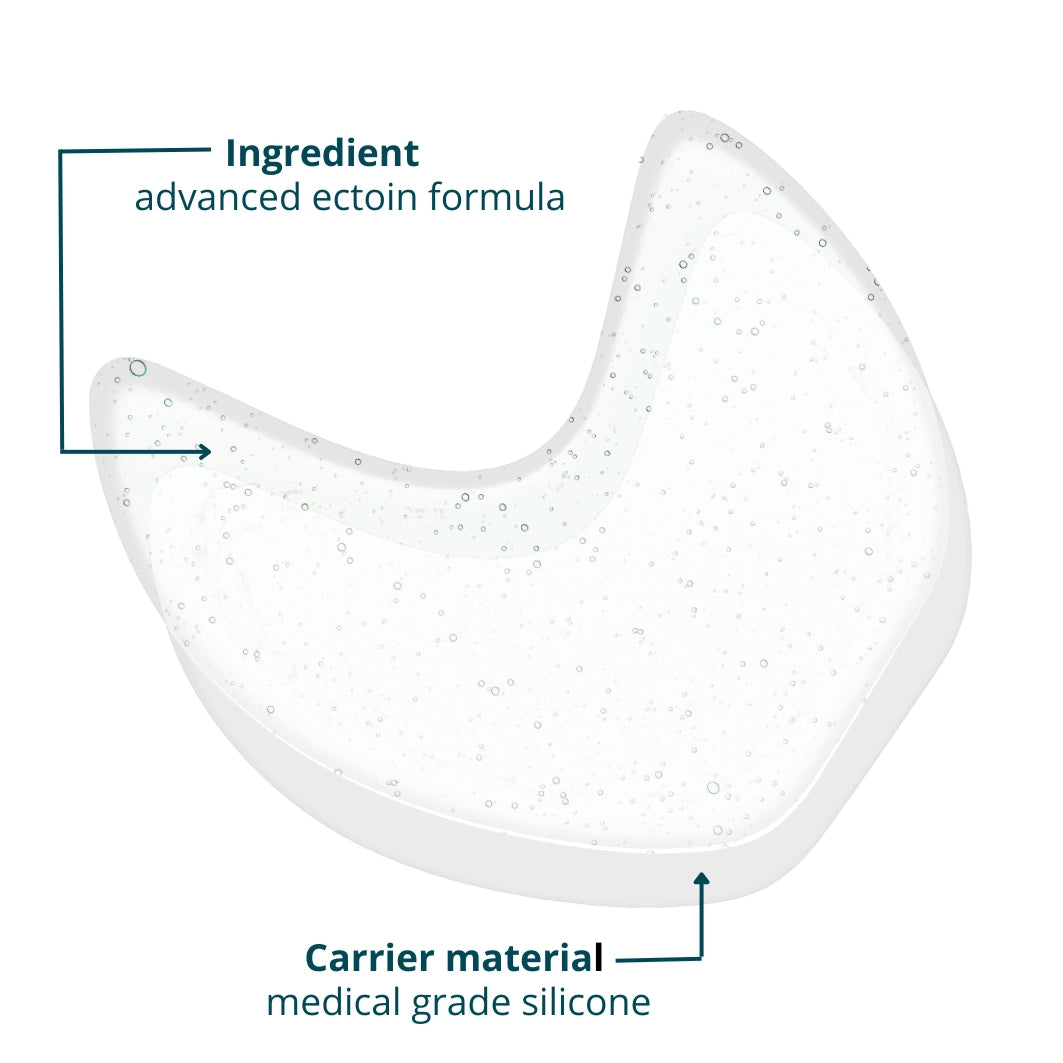 APRICOT Eye & Temple Pads met effectief ectoïne, een anti-verouderingspad dat is gemaakt van pure medische siliconen. No botox needed! Gebruik de pad elke nacht voor het beste resultaat. Je kan de silicone pad gemakkelijk reinigen en tot wel 30 keer hergebruiken en zijn geheel vegan en dierproefvrij.