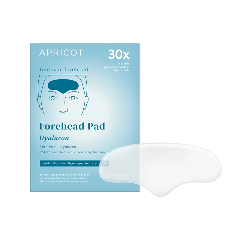 APRICOT Fantasic Forehead Pad met effectief hyaluronzuur, een anti-verouderingspad dat is gemaakt van pure medische siliconen. No botox needed!