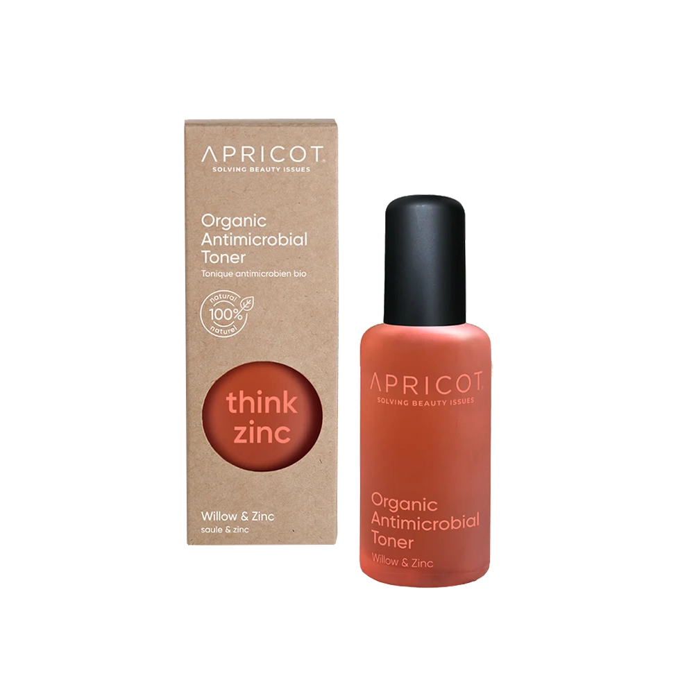 De Think Zinc Antimicrobiële Gezichtstoner van Apricot is een 100% natuurlijke, vegan en dierproefvrije toner die speciaal is ontwikkeld om je huid te kalmeren, te reinigen en te beschermen. De unieke formule met wilgenextract en zink vermindert effectief irritatie, roodheid en ontstekingen, terwijl het zacht onzuiverheden verwijdert.