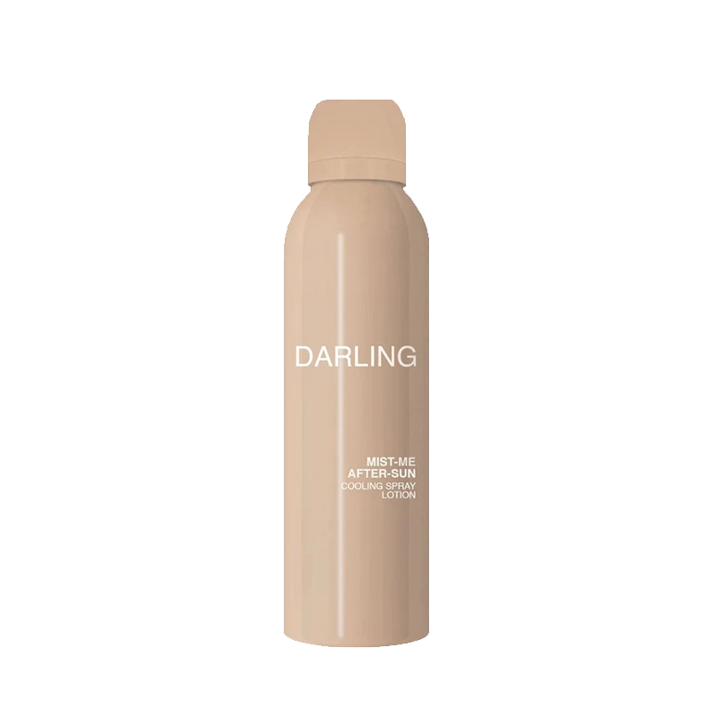 Darling Mist Me After-Sun – Verkoelende en Hydraterende After Sun Spray. Verzacht, kalmeert en hydrateert je huid na blootstelling aan de zon – in één fijne nevel. De ultieme after-sun voor gevoelige huid! Geheel Vegan en Dierproefvrij.