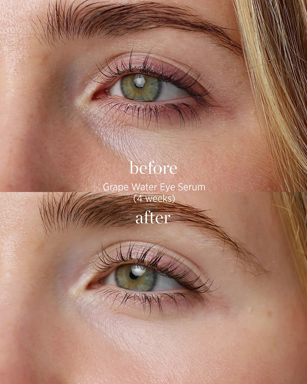 Grape Water Eye Serum van Ere Perez is een verfrissend vegan en dierproefvrij oogserum dat speciaal is ontwikkeld om vermoeide ogen zichtbaar op te helderen en tekenen van vermoeidheid te verminderen. De lichte, snel absorberende formule helpt wallen te verminderen, fijne lijntjes te verzachten en laat de huid rondom de ogen er frisser en uitgeruster uitzien.