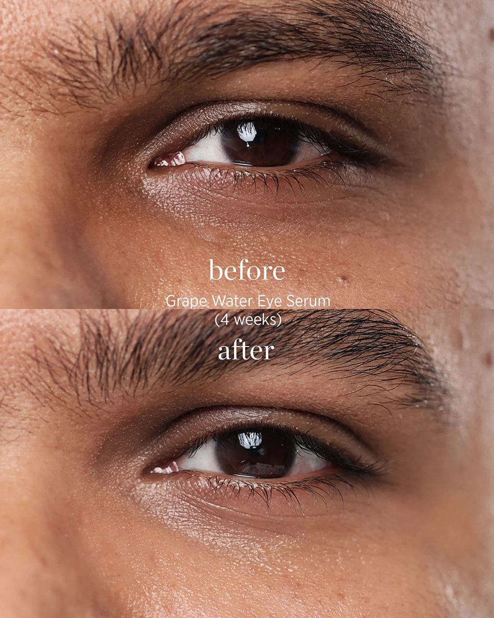 Grape Water Eye Serum van Ere Perez is een verfrissend vegan en dierproefvrij oogserum dat speciaal is ontwikkeld om vermoeide ogen zichtbaar op te helderen en tekenen van vermoeidheid te verminderen. De lichte, snel absorberende formule helpt wallen te verminderen, fijne lijntjes te verzachten en laat de huid rondom de ogen er frisser en uitgeruster uitzien.