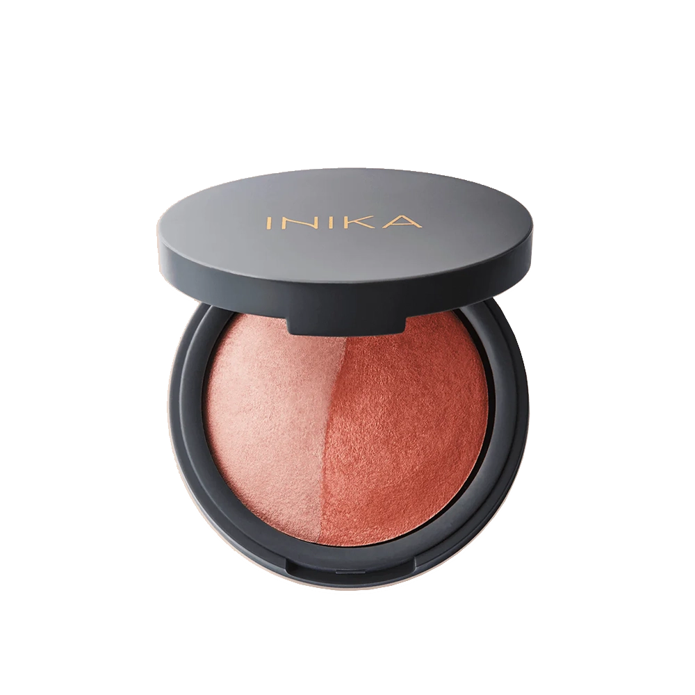 INIKA Baked Mineral Blush Duo is een natuurlijk, mineraal blush duo in frisse, inspirerende tinten die past bij de rest van de INIKA Organic Baked Collection. Verkrijgbaar in twee prachtige tinten; Pick Tickle voor een lichte tot medium huidtinten en Burnt Peach voor medium tot donkere huidtinten.