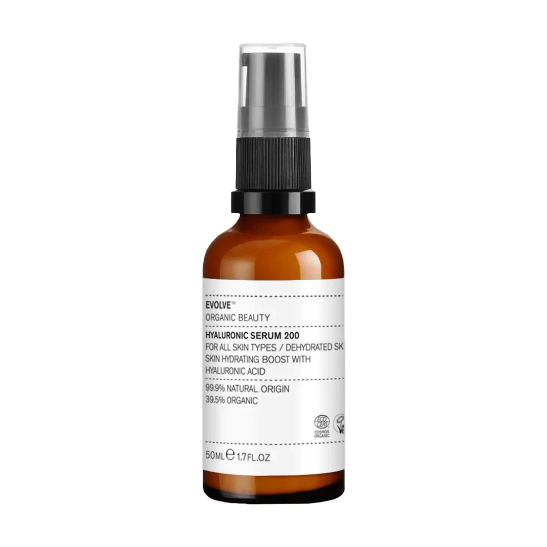 Evolve Beauty Hyalorinic Serum 200 50ml grootverpakking supersize vegan serum voor alle huidtypes en de uitgedroogde huid