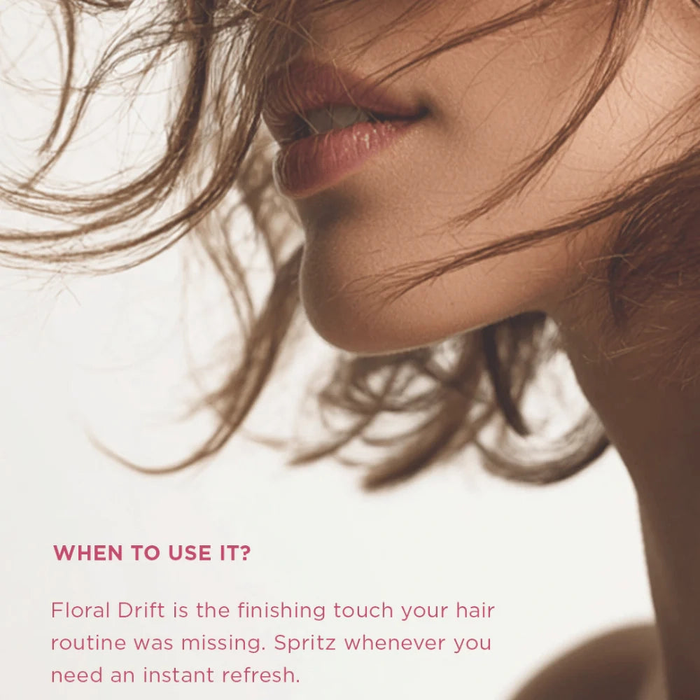Maria Nila Floral Drift is een luxe vegan haarmist die het haar direct hydrateert, verfrist en omhult met een zachte, bloemige geur. Deze lichte veganistische en dierproefvrije finishing spray is perfect voor dagelijks gebruik en ideaal na het douchen of als snelle opfrisser gedurende de dag. Het haar voelt direct verzorgd aan en ziet er gezond en levendig uit zonder zwaar of plakkerig te worden.