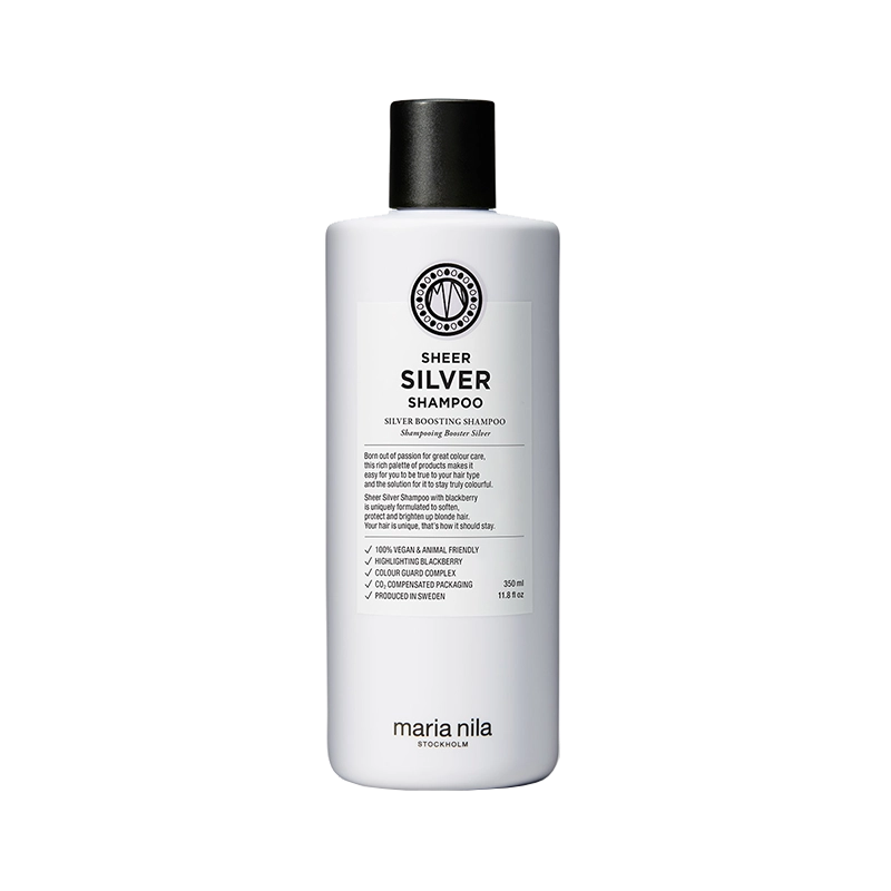 Maria Nila Sheer Silver Shampoo - Vegan Zilvershampoo voor asblond, grijs of wit haar