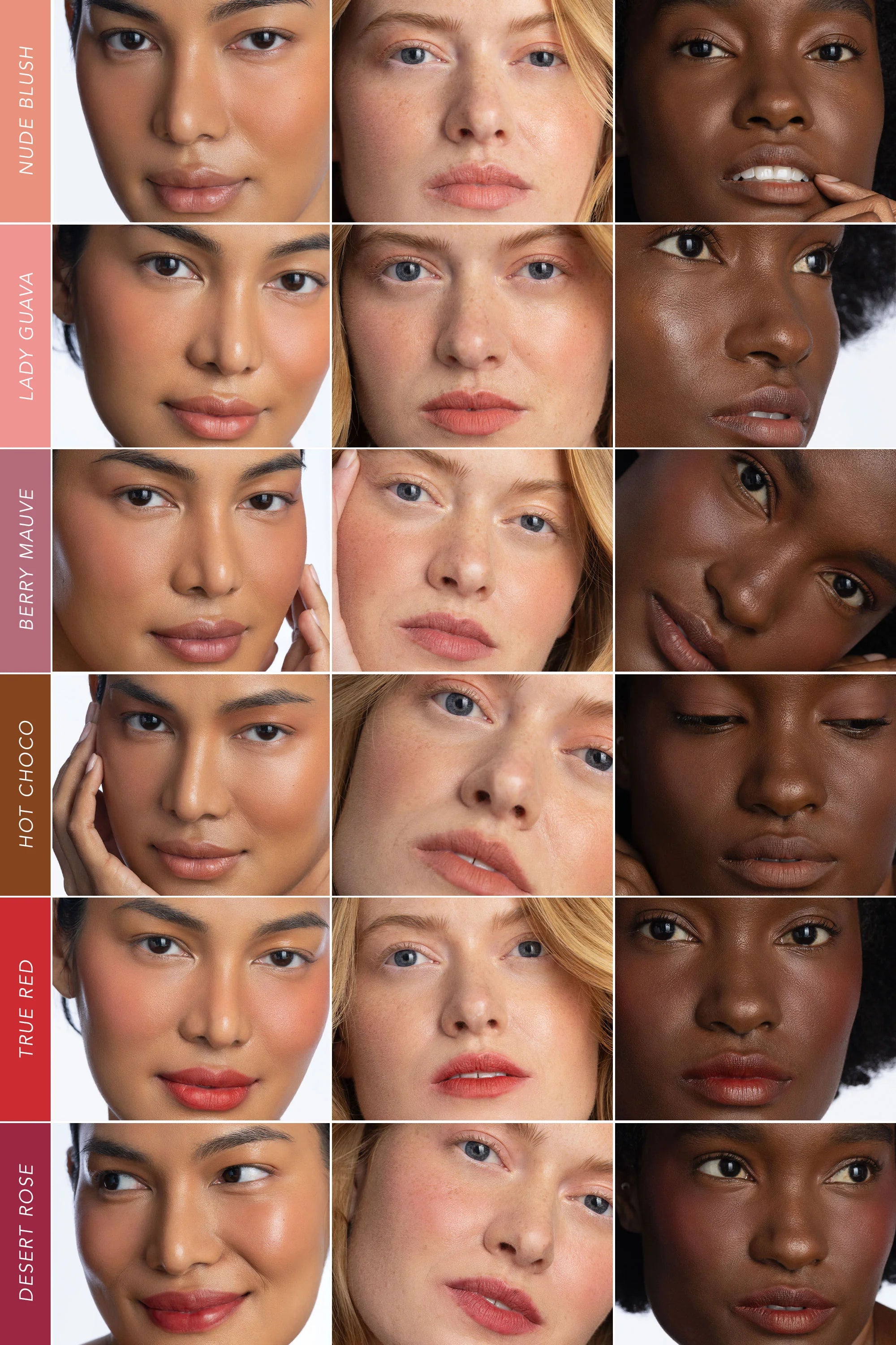 6 tinten melting powder liptinten van CLE Cosmetics bij Vegan Beauty