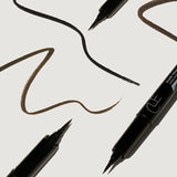 Deze langdurige waterproof vegan en dierproefvrije eyeliner van CLE Beauty bevat voedende ingrediënten die zacht genoeg zijn voor zeer gevoelige ogen. Het platte penseel van de eyeliner is ontworpen voor gemakkelijke, uiterst nauwkeurige definitie, waardoor alles, van fijne lijntjes tot dikkere stroken met gemak worden gecreëerd.