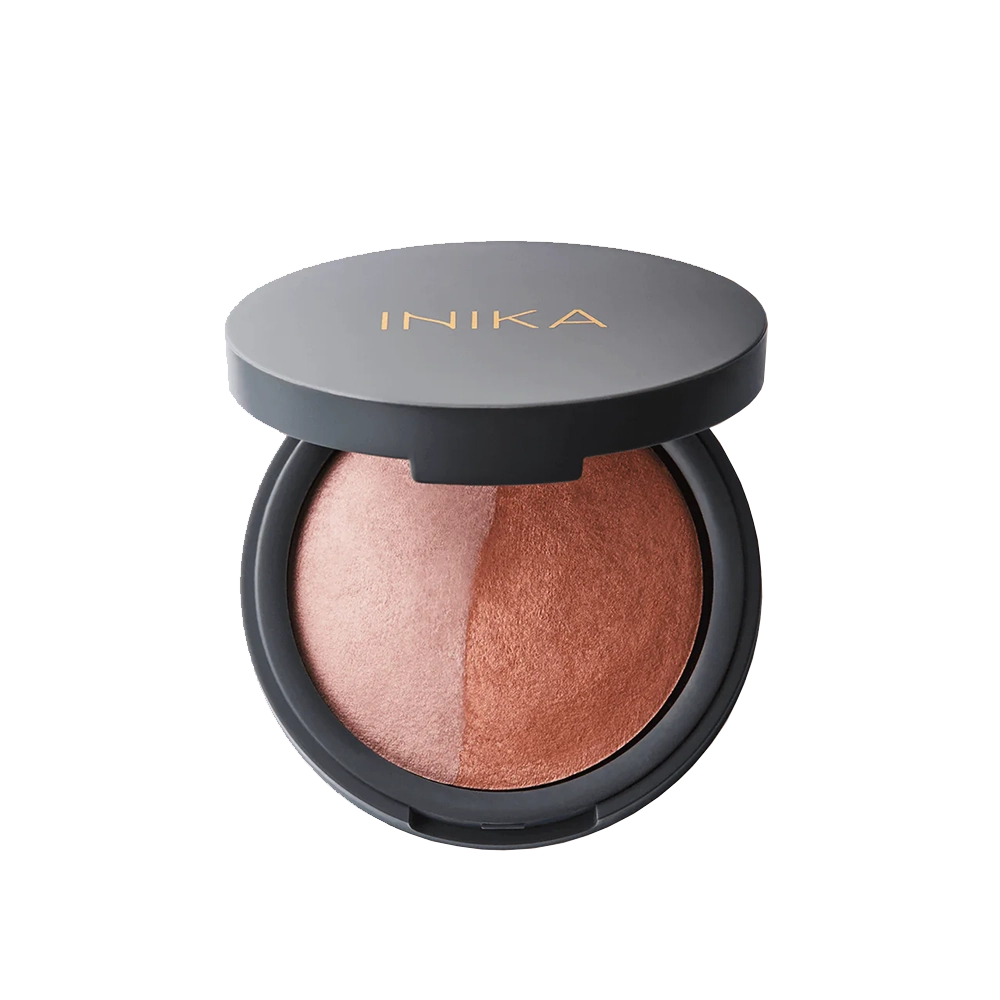 INIKA Baked Mineral Blush Duo is een natuurlijk, mineraal blush duo in frisse, inspirerende tinten die past bij de rest van de INIKA Organic Baked Collection.&nbsp; Verkrijgbaar in twee prachtige tinten;&nbsp;Pick Tickle&nbsp;voor een lichte tot medium huidtinten en&nbsp;Burnt Peach&nbsp;voor medium tot donkere huidtinten.