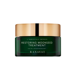 Ranavat Restoring Moonseed Treatment is een innovatieve herstelbehandeling voor de huid, die klinisch bewezen is om fijne lijntjes te verminderen en roodheid en irritatie te verzachten. Het is een balsem die geschikt is voor normale, droge en gecombineerde huidtypes die echt heelijk ruikt! Deze vegan behandeling bevat een blend van meer dan 30 ayurvedische ingrediënten die zorgvuldig zijn geselecteerd om de huid te revitaliseren en te herstellen 
