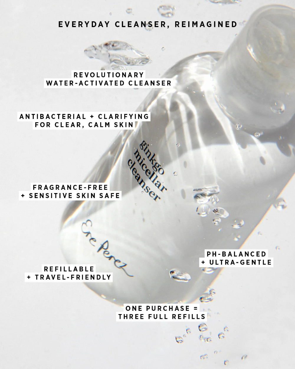 Micellar Water Cleanser - Ginkgo