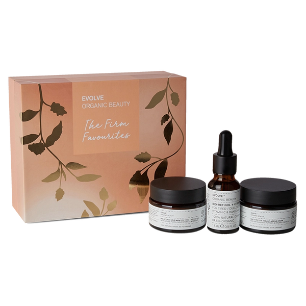 Deze samengestelde The Firm Favorites set van Evolve brengt drie huidverzorgingsfavorieten samen die hydrateren, fijne lijntjes verfijnen en zorgen voor een ultiem luxe verwenmoment voor je huid. Super leuk om cadeau te doen, of dit nu voor een ander of voor jezelf is ;) 