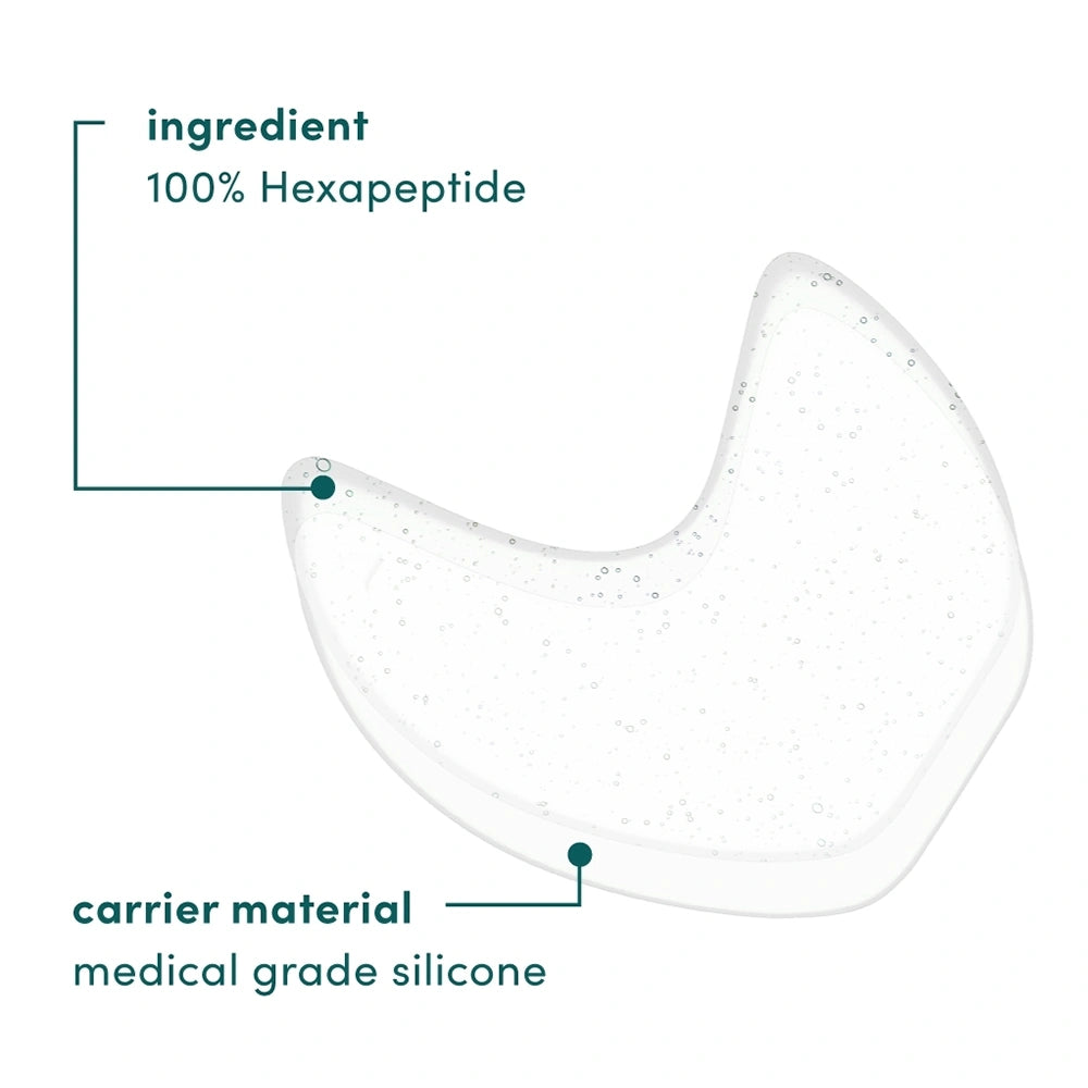 Dankzij de hexapeptide-technologie in de APRICOT EYE PADS pakken ze de oorzaak van expressielijnen aan: ze verminderen specifiek de spierbewegingen die rimpels veroorzaken.