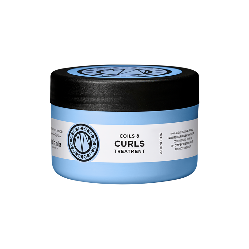 Maria Nila Coils & Curls Treatment is een finishing treatment die jouw krullen definieert, diep voedt en ontwart. 