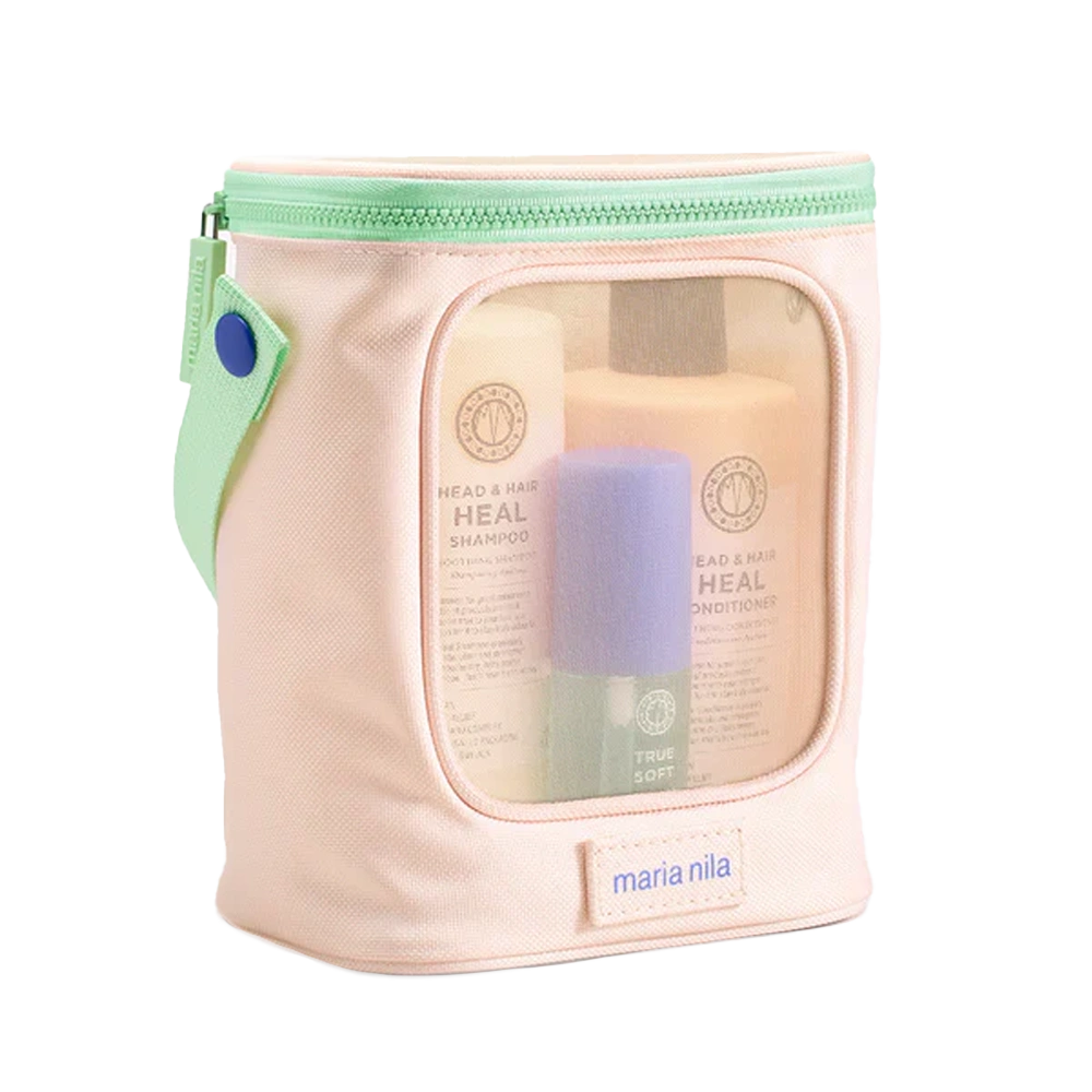 Geef je hoofdhuid en haar een herstellende boost met de Maria Nila Head & Hair Heal Beauty Bag 2025.