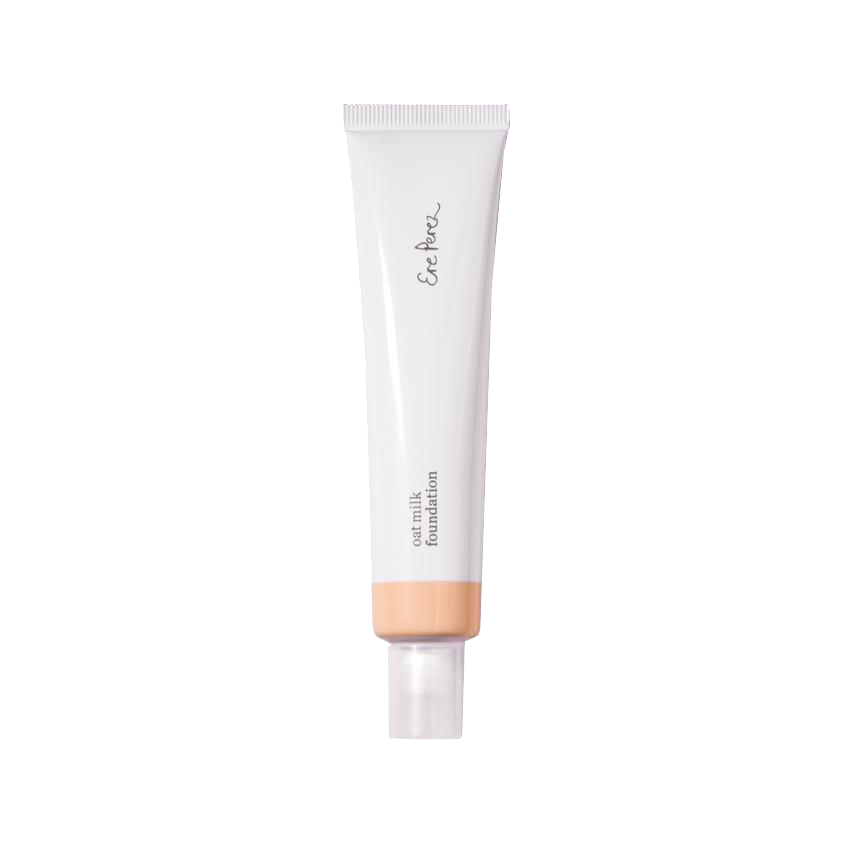 Deze Ere Perez Oat milk foundation is vegan, niet-vet, natuurlijk en long lasting. De unieke formule van de Ere Perez Oat Milk Foundation heeft krachtige ingrediënten zoals natuurlijke havermelk, perzik en vitamine E om een ​​gezonde huid te bevorderen. #kleur_latte
