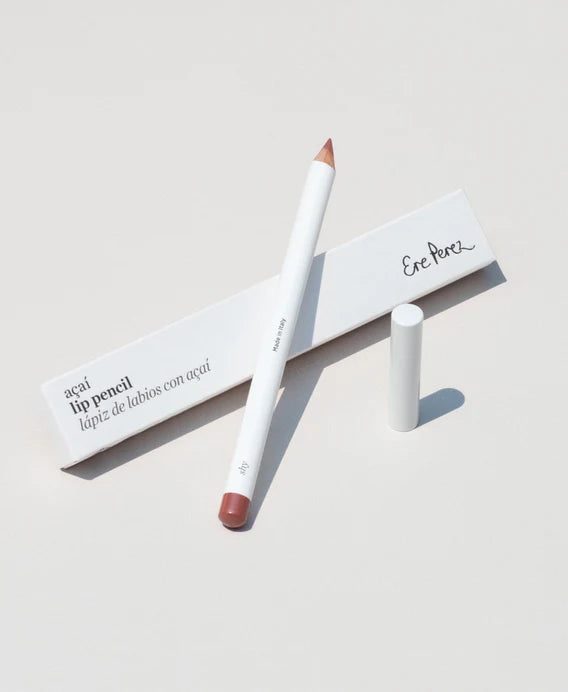 Ere Perez acai lip pencils bij vegan beauty in de kleur shy, een prachtige oud roze tint lipliner