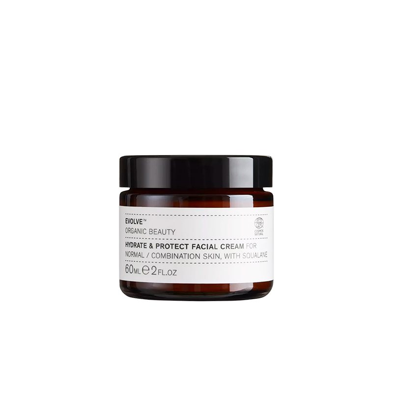 Hydrateer en bescherm je huid met de vegan en lichtgewicht Hydrate & Protect Facial Cream van Evolve Organic Beauty. Perfect voor normale tot gemengde huid, deze crème dringt diep door in de huid en geeft haar een matte finish. Dankzij Wild Butterfly Ginger, beschermt de crème tegen blauw licht, UV- en infraroodstraling en vervuiling, waardoor rimpels en fijne lijntjes worden tegengegaan. 