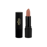 INIKA's Award winnende Organic Vegan Lipsticks bevatten biologische natuurlijke Avocado- Jojoba- en Arganolie en Shea Butter die naast het geven van een prachtige volle kleur, ook verzorgen, beschermen én hydrateren. De allereerste biologische & vegan lipstick vol met pure minerale pigmenten.  De formule is romig en heeft een volle intense kleur.