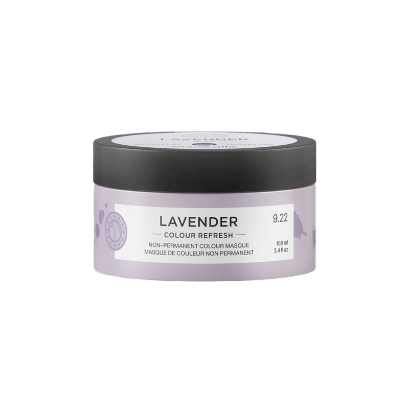 Veganistisch haar kleurmasker in lavendel en violetkleuren