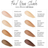 De Foundation Trial Set! Deze set bevat een primer, loose foundation, liquid foundation en BB cream. Perfect om uit te proberen of cadeau te geven. Allen zijn ze vrij van aceton, Vrij van alcohol, Vrij van aluminium, Vrij van fluoride, Vrij van formaldehyde, Vrij van ftalaten, Vrij van gluten, Vrij van hars, Vrij van kleurstoffen, Vrij van parabenen, vrij van petroleum, Vrij van siliconen, Vrij van sulfaten, Vrij van tolueen, Biologisch, Dierproefvrij, Halal, Vegan, Vegetarisch
