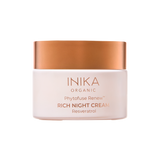Phytofuse Renew Rich Day Cream is een extra rijke vegan nachtcrème van INIKA Skincare. Verrijkt luxe plantaardige oliën en shea boter voor extra voeding en hydratatie in een rijke vollere nachtcrème. De natuurlijke, biologische en volle nachtcrème van INIKA Skincare helpt de huidcel stofwisseling te stimuleren, bevordert de nachtelijke celvernieuwingen en vermindert fijne lijntjes. 