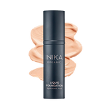 Deze prachtige vegan Liquid Foundation met Hyralonzuur in de kleur Beige van INIKA Organic Make-up is biologisch gecertificeerd en zit boordevol organische antioxidanten, vitamines en mineralen.