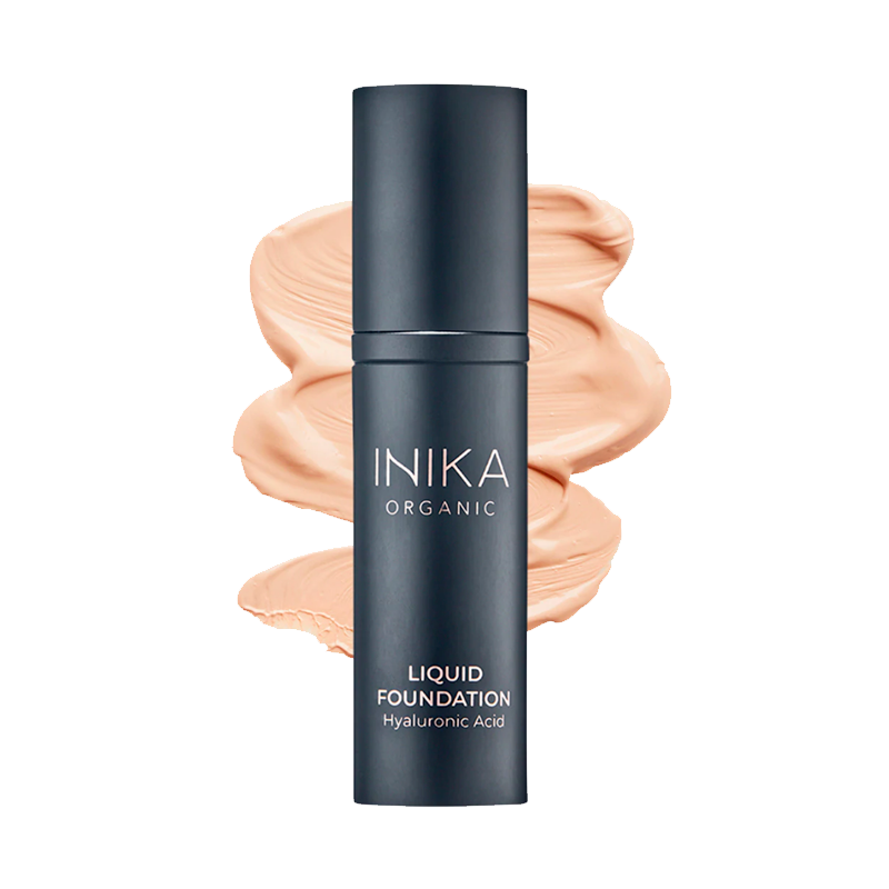 Deze prachtige vegan Liquid Foundation met Hyralonzuur in de kleur Beige van INIKA Organic Make-up is biologisch gecertificeerd en zit boordevol organische antioxidanten, vitamines en mineralen.