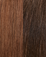 Resultaat van Maria Nila Colour Refresh voor en na foto's na het gebruik van een cacao intense donker bruine colour refresh kleurmasker