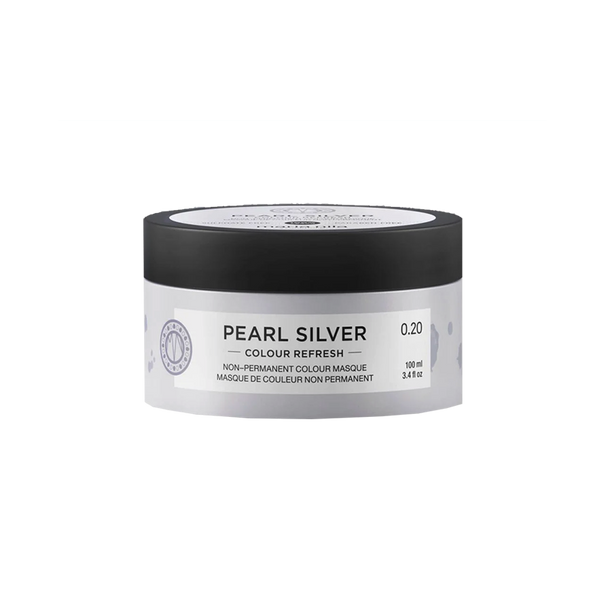 Maria Nila Pearl Silver Colour Refresh - Vegan en natuurlijk kleurmasker voor asblond, grijs of wit haar