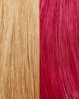 Resultaat van Maria Nila Pink Pop Colour Refresh haarmasker op midden blond haar