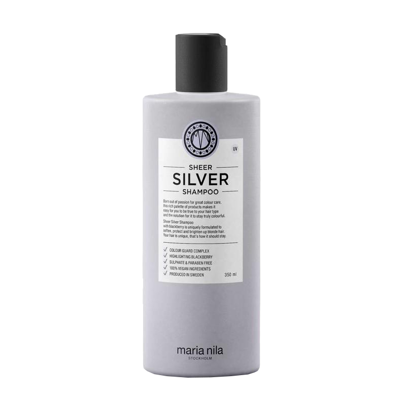 Maria Nila Sheer Silver Shampoo - Vegan Zilvershampoo voor asblond, grijs of wit haar
