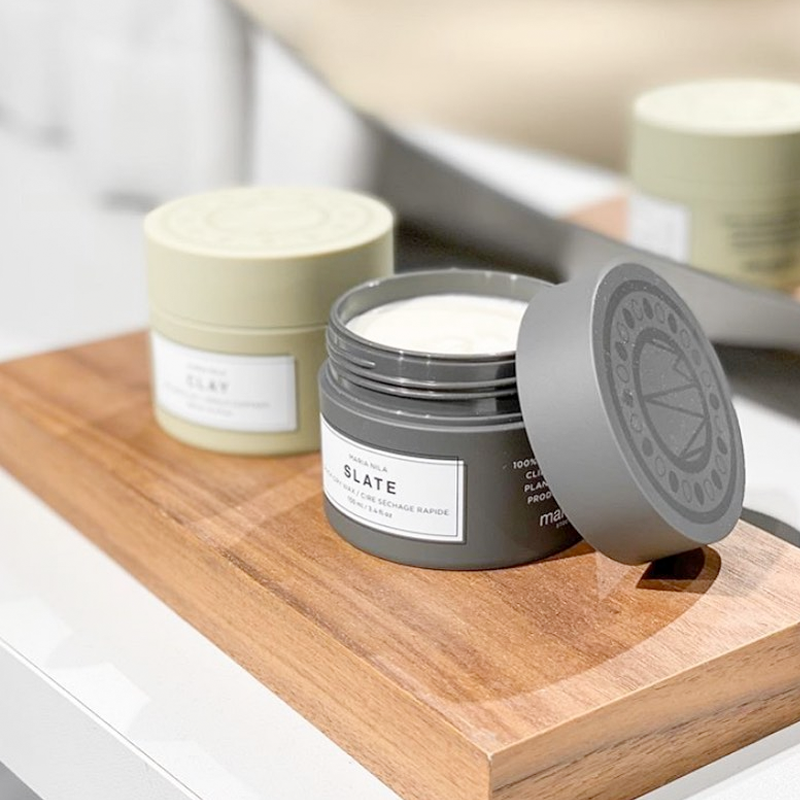 Maria Nila Slate & Clay wax, de natuurlijke haarwax voor perfecte 100% natuurlijke haarstyling.