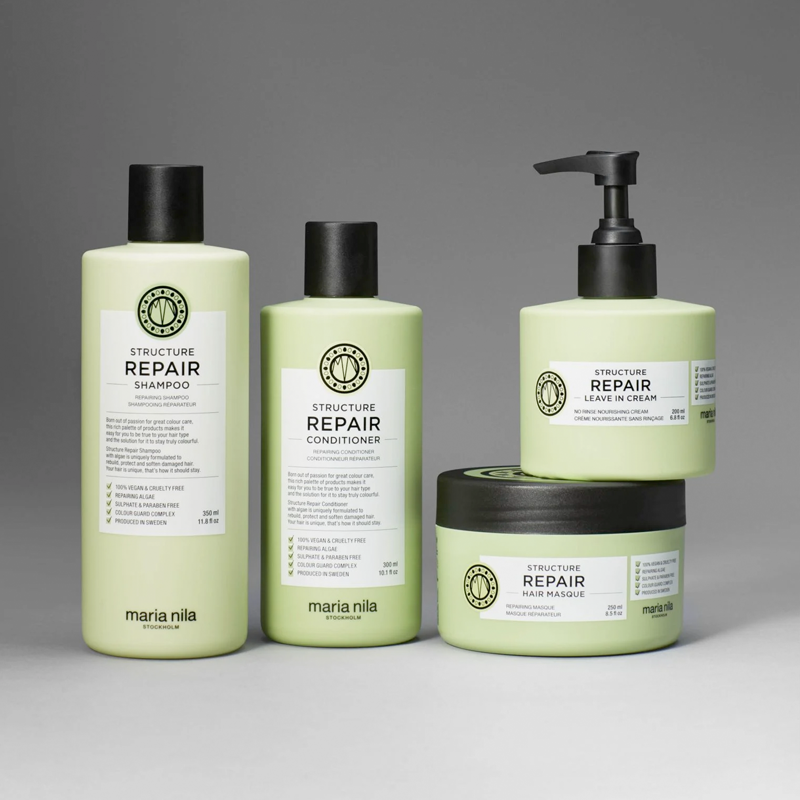 100% natuurlijke vegan en clean haarproducten voor droog en beschadigd haar. 