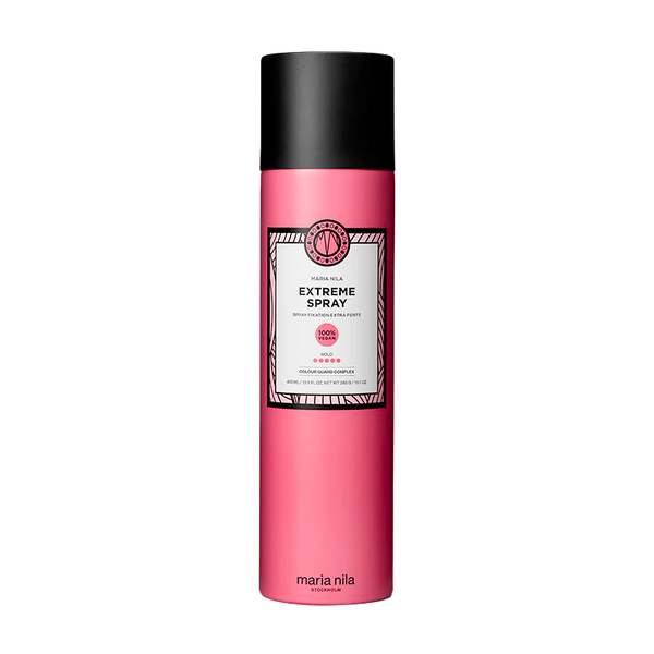 Maria Nila's sterke haarspray: Extreme Spray een vegan haarspray met extra hold.