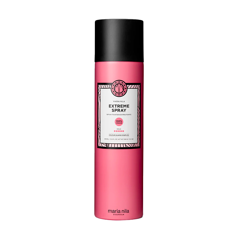 Maria Nila's sterke haarspray: Extreme Spray een vegan haarspray met extra hold.