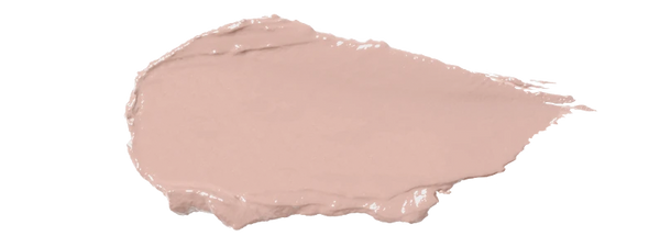 Kleurstaal van de prachtige licht nude-rozekleurige vloeibare blush van Ofra Cosmetics. Kleur Authentic (light nude) van de Ride or Die collectie.
