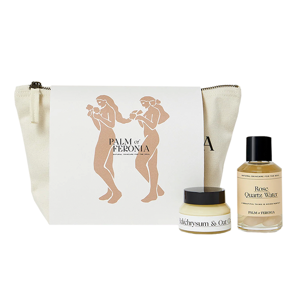 Deze set, een duo van Palm of Feronia's bestverkochte producten is ontworpen als aanvulling op je verzorgingsroutine en zeer geschikt voor de meest gevoelige huidtypes. Deze set verzacht en ondersteunt alle huidtypes met een diep voedende en verrassend lichte vochtinbrengende crème. En dit geheel vegan en dierproefvrij.