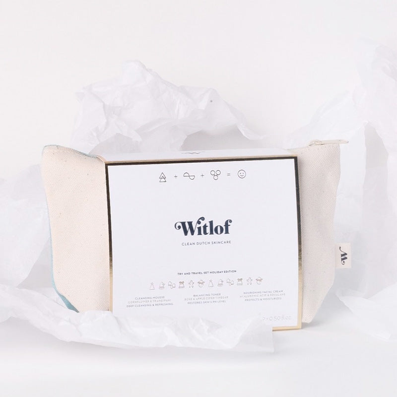 Travel set met gratis witlof make up tasje